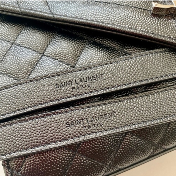 Yves Saint Laurent Black Quilted Leather Shoulder Bag - Picture 8 of 9